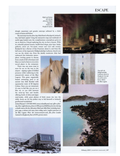 Iceland Beyond in Harper's Bazaar
